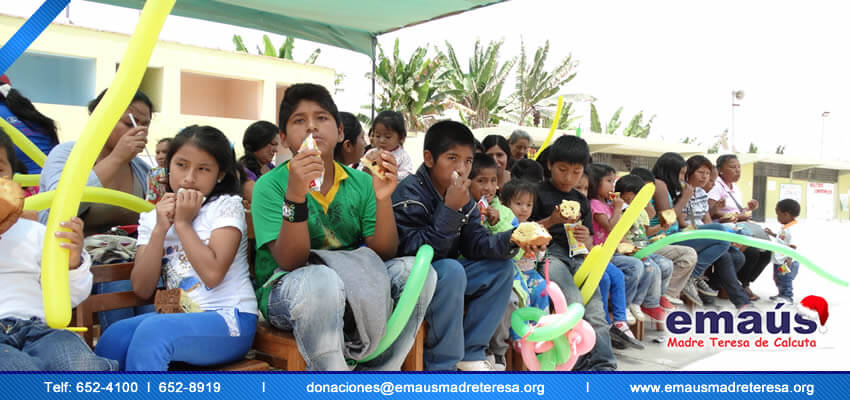 Emaús Madre teresa de Calcuta Donación Chincha