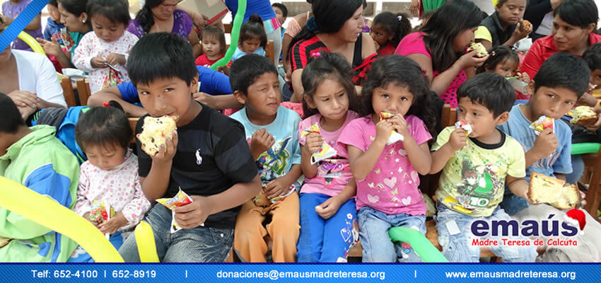 Emaús Madre teresa de Calcuta Donación Chincha