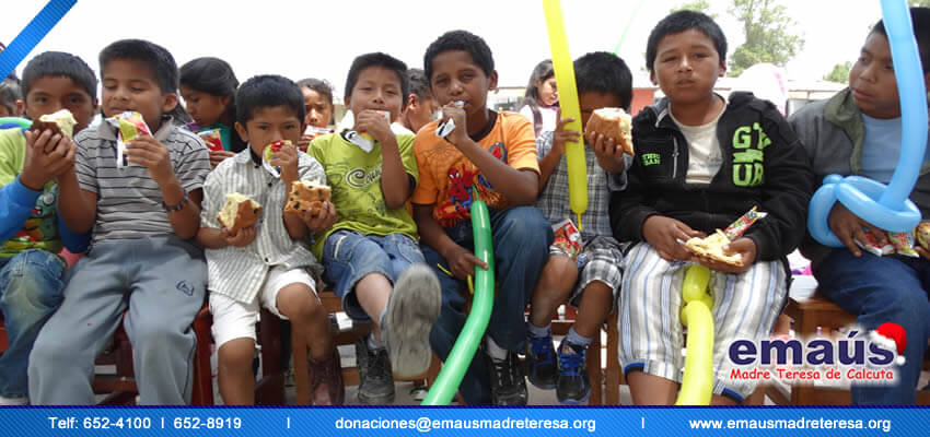 Emaús Madre teresa de Calcuta Donación Chincha