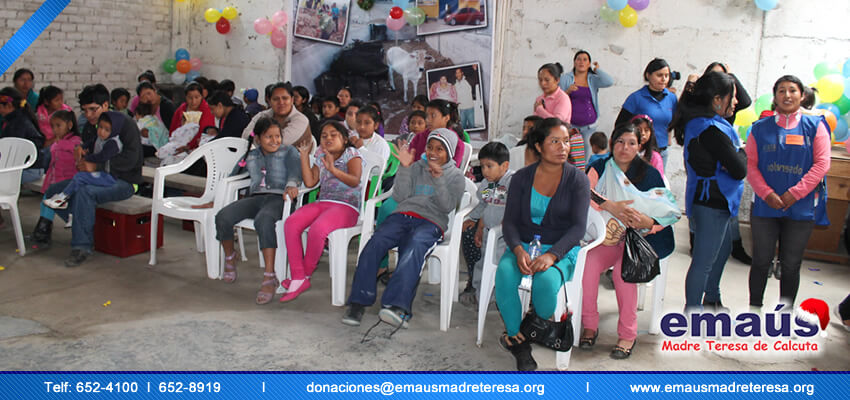 Emaús Madre teresa de Calcuta Donación Manchay
