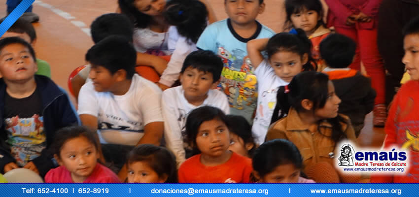 Emaús Madre teresa de Calcuta Donación en Ticlcio