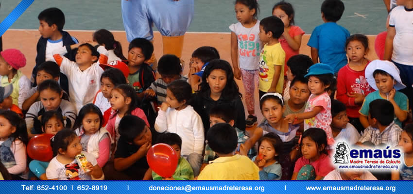 Emaús Madre teresa de Calcuta Donación en Ticlcio