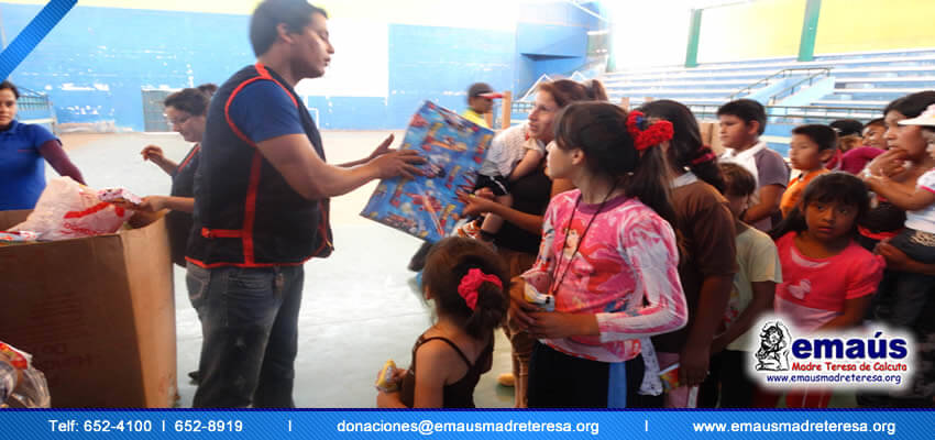 Emaús Madre teresa de Calcuta Donación en Ticlcio