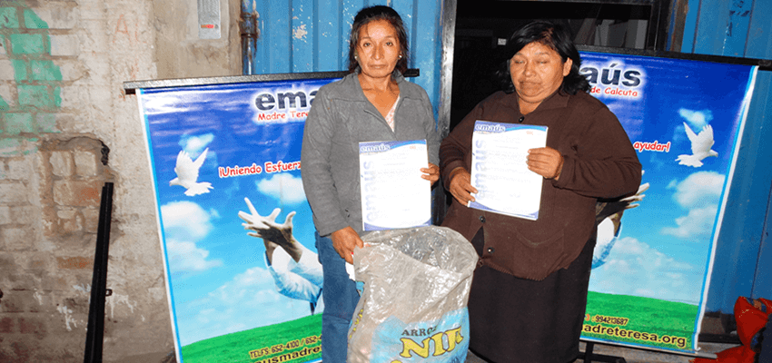 Emaús Madre teresa de Calcuta Donación de champiñones