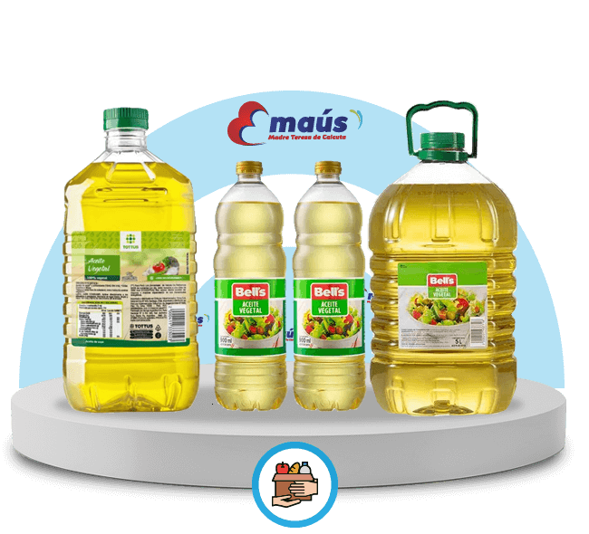Dona botellas de aceite