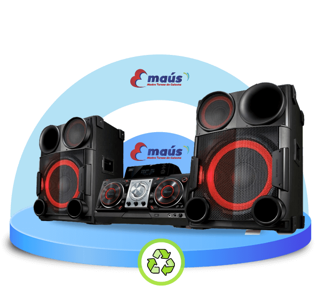 Recicla equipos de sonidos en desuso