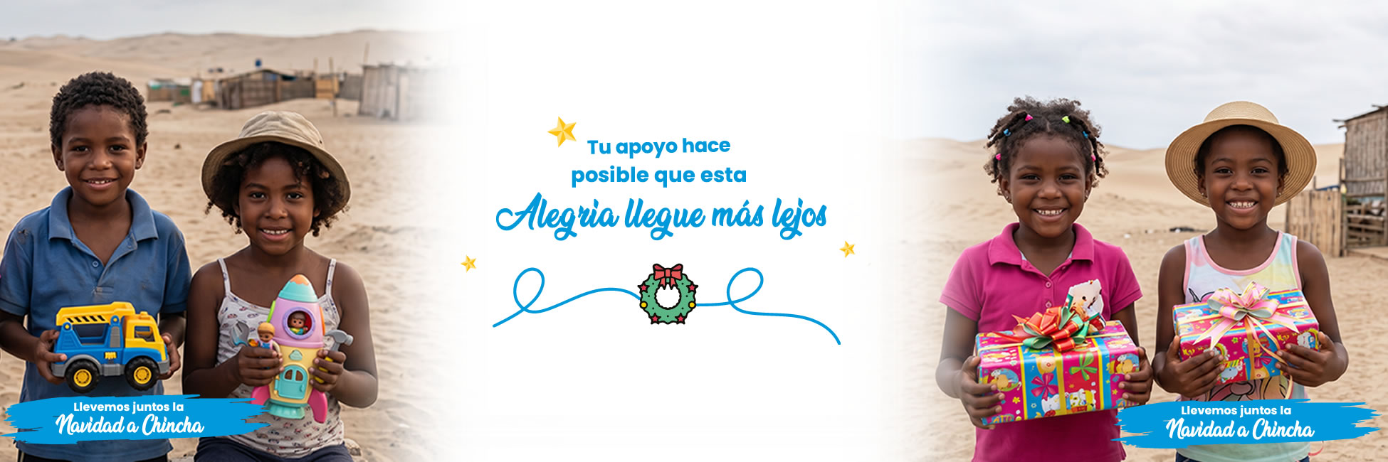 Dona un juguete o sorpresas en Navidad